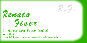 renato fiser business card