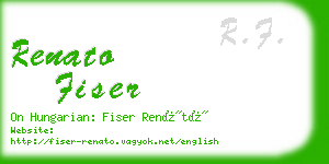 renato fiser business card